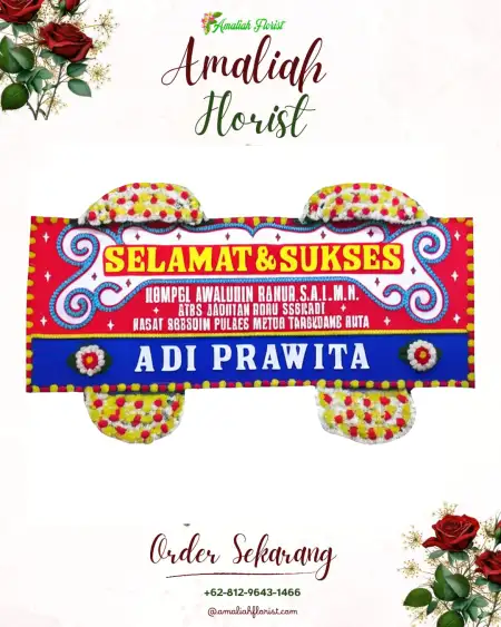 Papan Bunga Ucapan Selamat Kalicacing